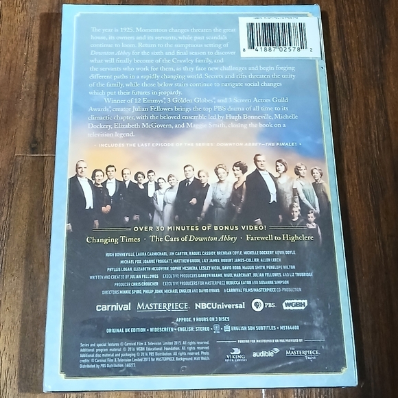 DOWNTON ABBEY Final Season 6 Box Set on DVD - Picture 2 of 2